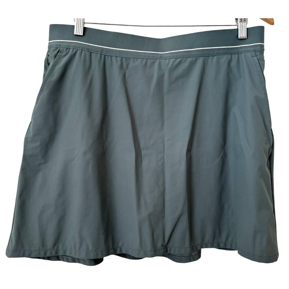 Soybu Golf Green Skort Pocket Stretchy Waistband Large Athleisure Tennis NEW